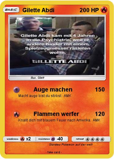 Pokemon Gilette Abdi