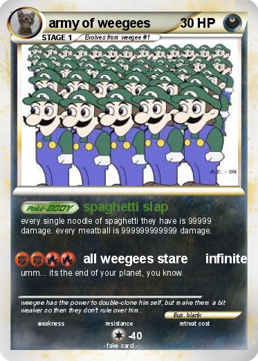 Pokemon army of weegees