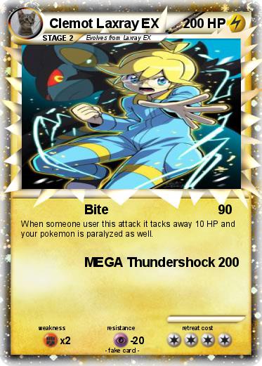 Pokemon Clemot Laxray EX