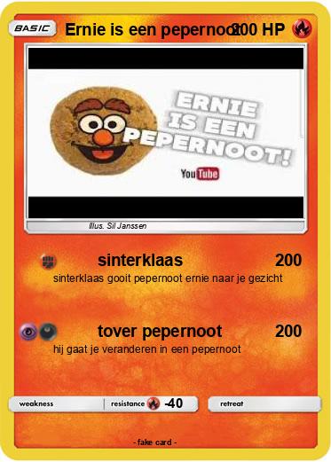 Pokemon Ernie is een pepernoot