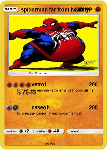 Pokemon spiderman far from healthy