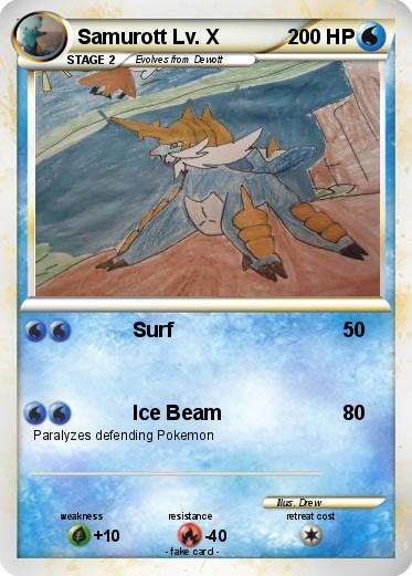 Pokemon Samurott Lv. X