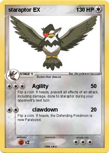 Pokemon staraptor EX