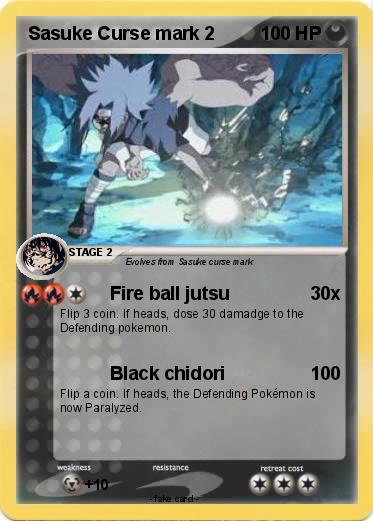 Pokemon Sasuke Curse mark 2