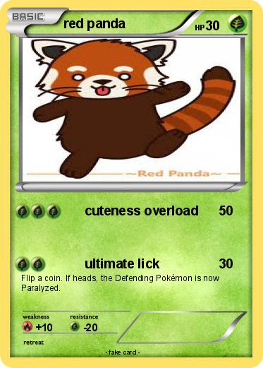 Pokemon red panda