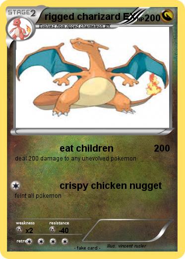 Pokemon rigged charizard EX