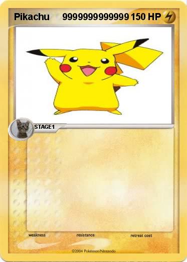 Pokemon Pikachu     9999999999999