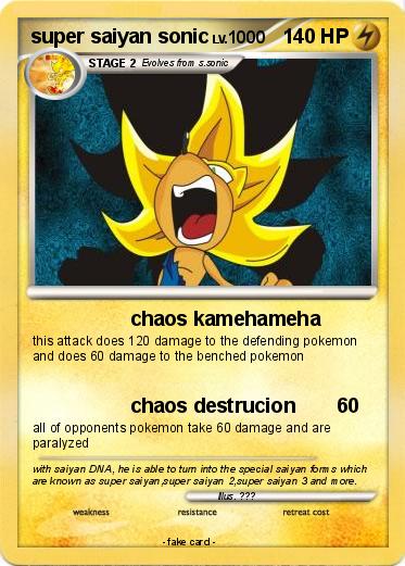 Pokemon super saiyan sonic
