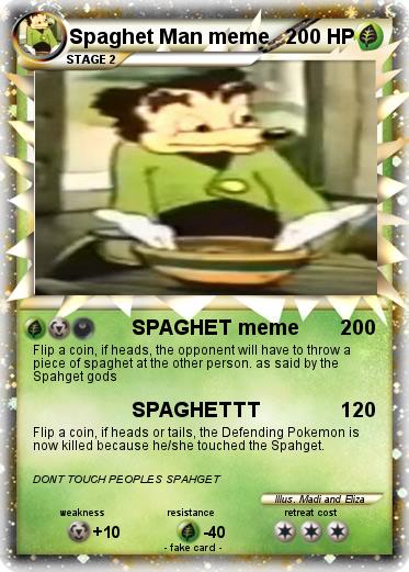 Pokemon Spaghet Man meme