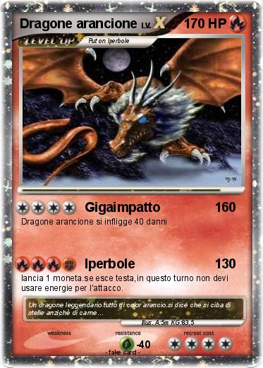 Pokemon Dragone arancione