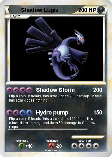 Pokemon Shadow Lugia