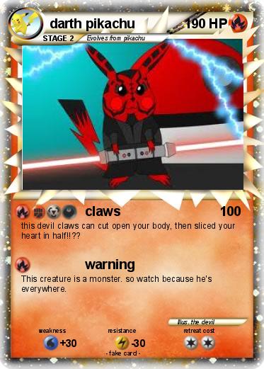 Pokemon darth pikachu