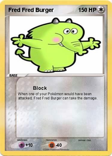 Pokemon Fred Fred Burger
