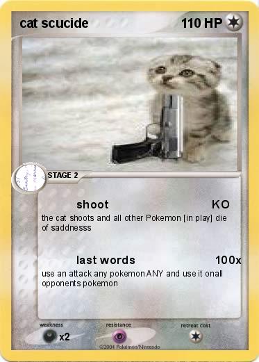 Pokemon cat scucide