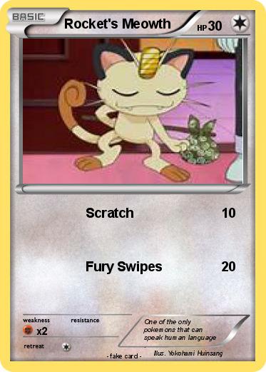 Pokemon Rocket's Meowth