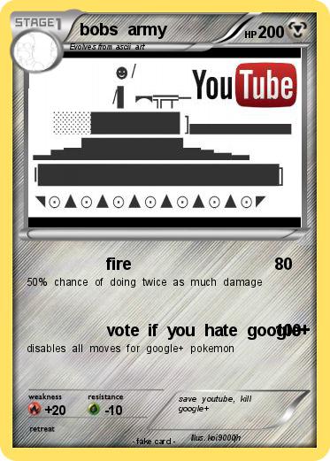 Pokemon bobs  army