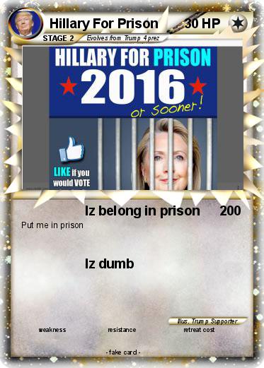 Pokemon Hillary For Prison