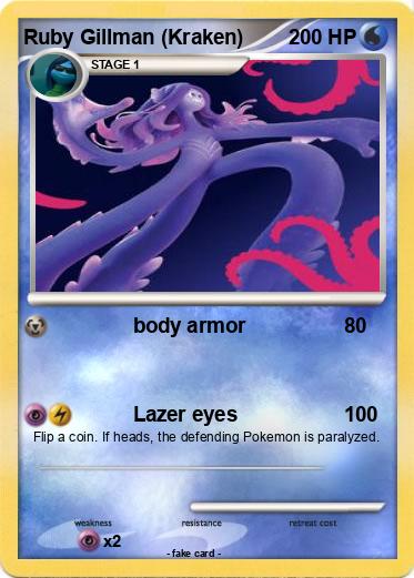 Pokemon Ruby Gillman (Kraken)