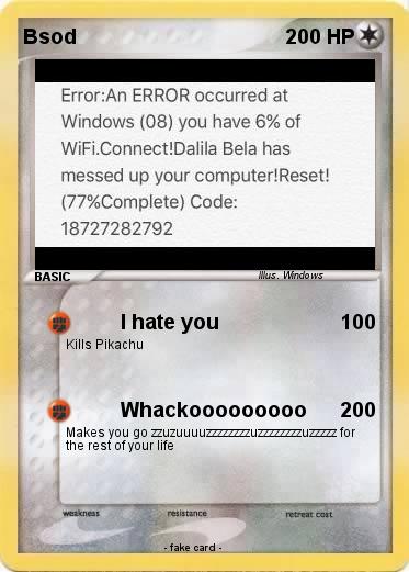 Pokemon Bsod