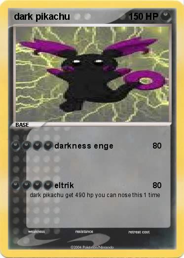 Pokemon dark pikachu