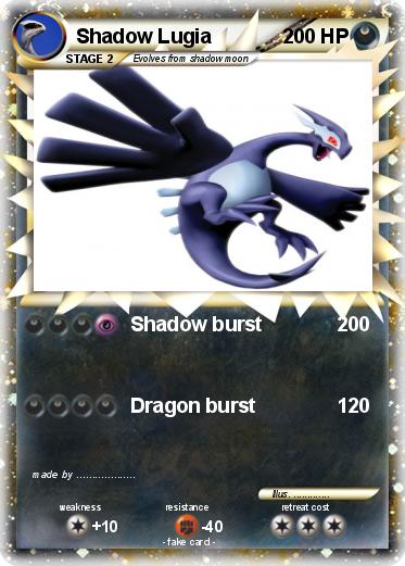 Pokemon Shadow Lugia