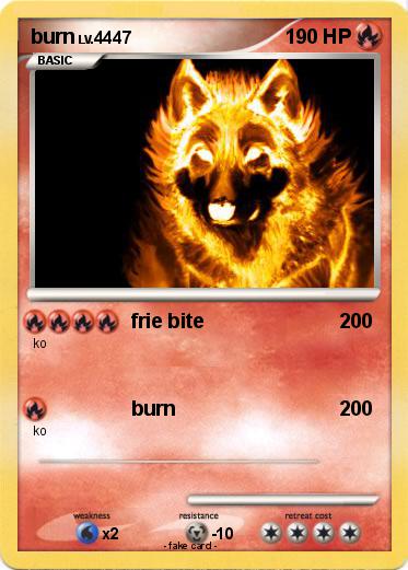 Pokemon burn