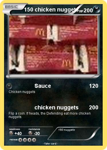 Pokemon 150 chicken nuggets