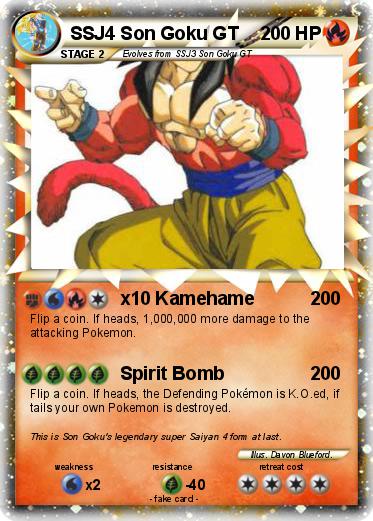 Pokemon SSJ4 Son Goku GT