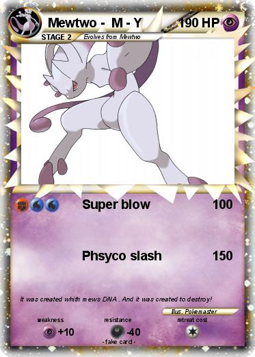Pokemon Mewtwo -  M - Y