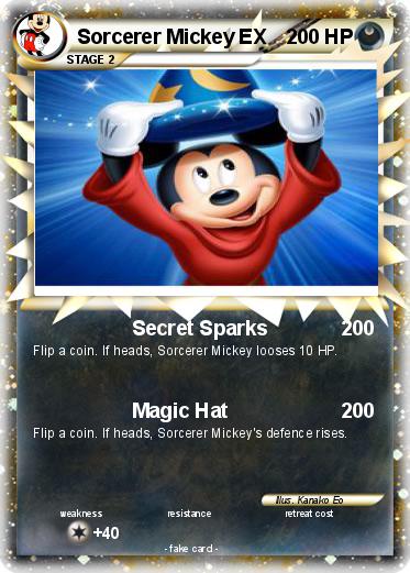 Pokemon Sorcerer Mickey EX