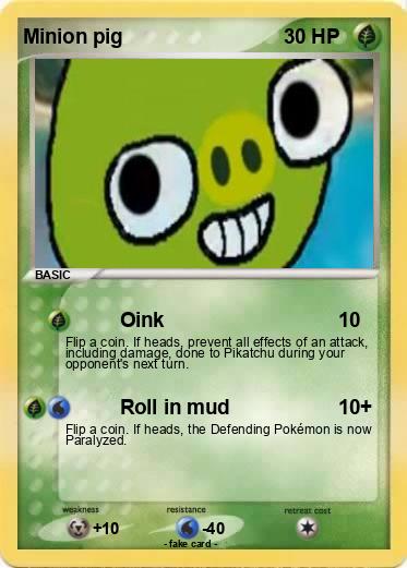 Pokemon Minion pig