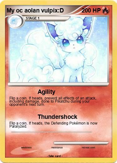 Pokemon My oc aolan vulpix:D