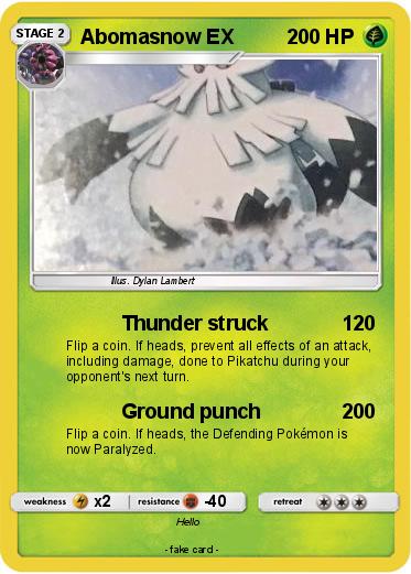 Pokemon Abomasnow EX