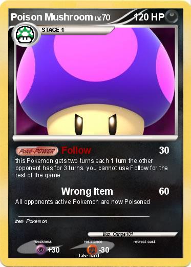 Pokemon Poison Mushroom