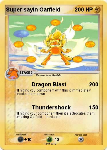 Pokemon Super sayin Garfield