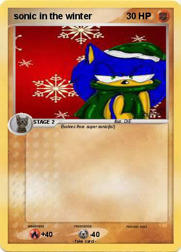 Pokemon sonic in the winter