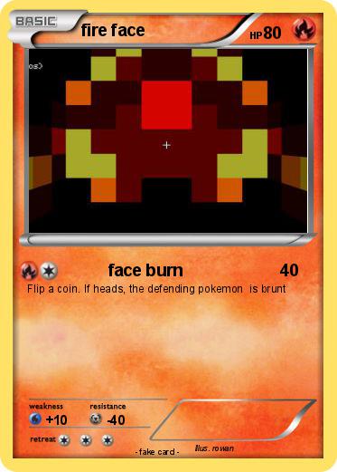 Pokemon fire face