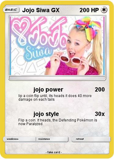 Pokemon Jojo Siwa GX