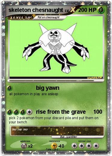 Pokemon skeleton chesnaught