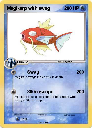 Pokemon Magikarp with swag