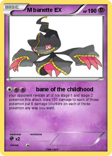 Pokemon M banette EX