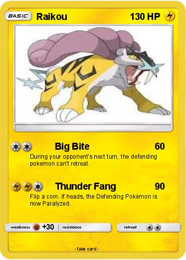 Pokemon Raikou