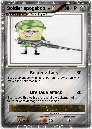 Pokemon Soldier spogebob