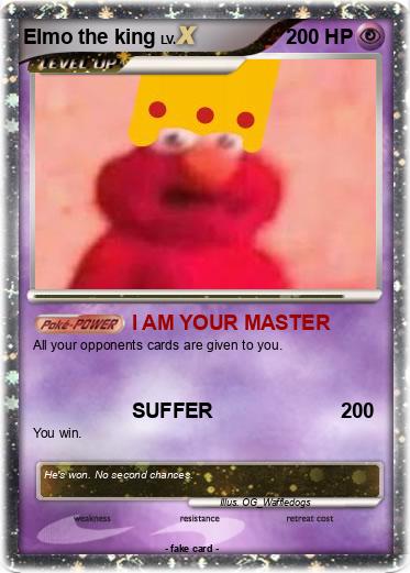 Pokemon Elmo the king