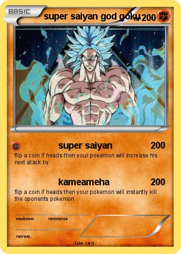 Pokemon super saiyan god goku