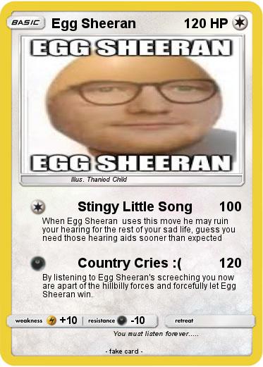Pokemon Egg Sheeran