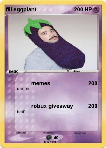 Pokemon fill eggplant