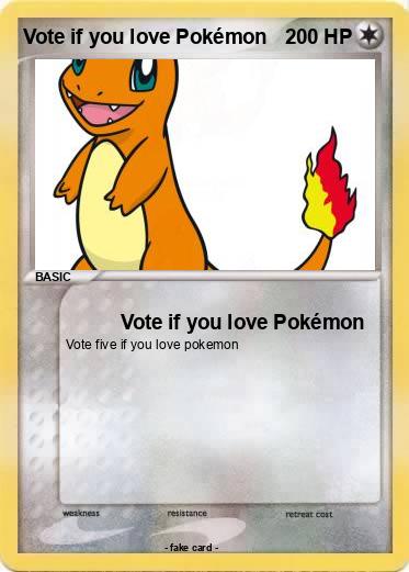 Pokemon Vote if you love Pokémon