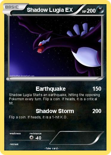 Pokemon Shadow Lugia EX