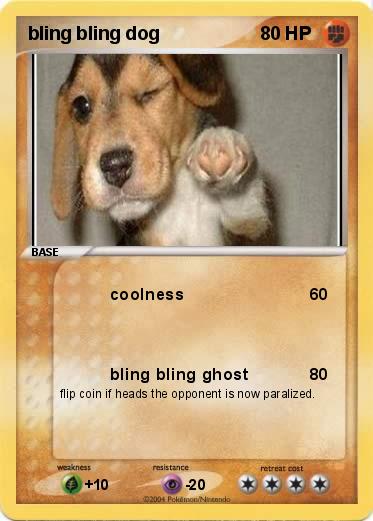Pokemon bling bling dog
